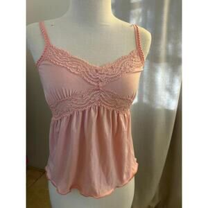 Vintage Liz Lisa Pink Lace Babydoll Camisole Tank Top Hime Gyaru Y2K